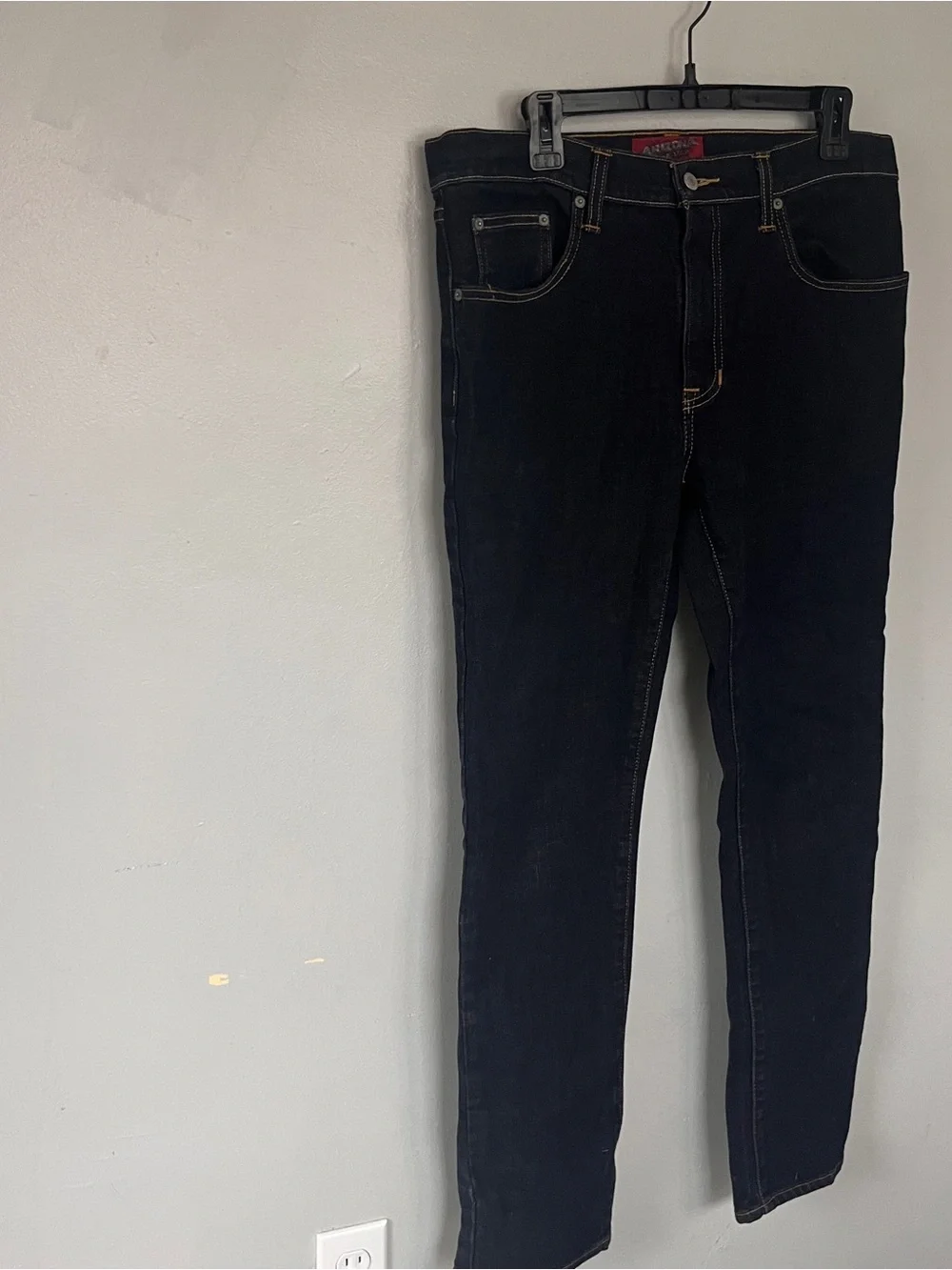 Arizona Jean Co Men's Dark Wash Blue Jeans Size 34 X 32 Stretch Denim